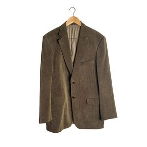 Vtg Cesarani Brown Corduroy Blazer Jacket Dark Academia Academic Prep 70s 80s